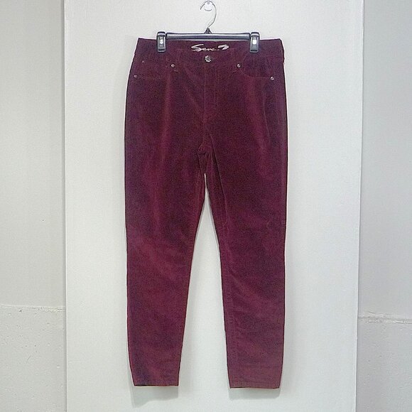 SEVEN7 VELVET TUMMYLESS HI RISE SKINNY 14 - Picture 1 of 7